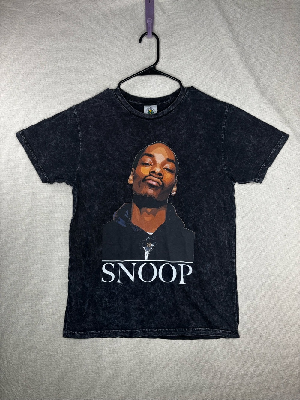 Vintage Snoop Dog Cross Colours Acid Wash Graphic Tee Size small